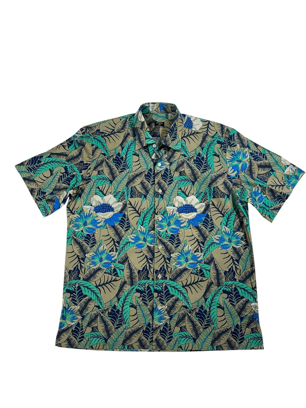 SOLEMARE by MAUS & HOFFMAN short sleeve resort wear tropical shirt EUC LARGE